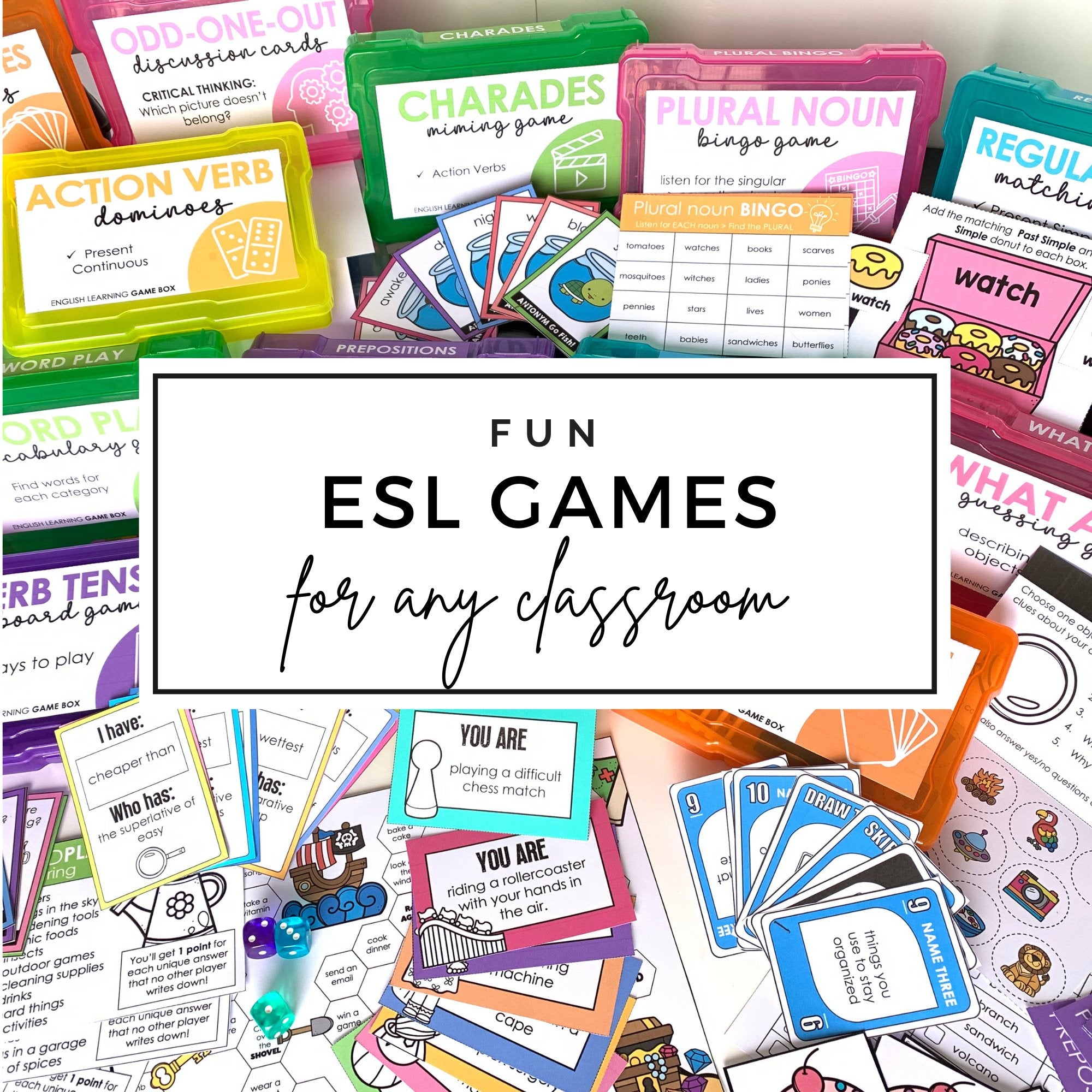 Fun Games For Grammar And Vocabulary In ESL Classrooms - Hot Chocolate Teachables
