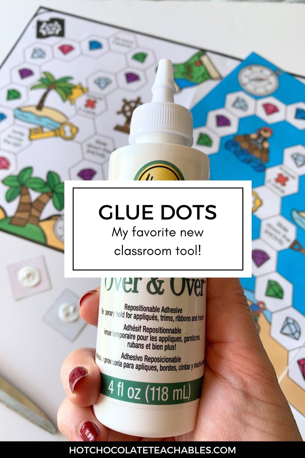 4 Creative Ways to Use Glue Dots in the ESL Classroom - Hot Chocolate Teachables