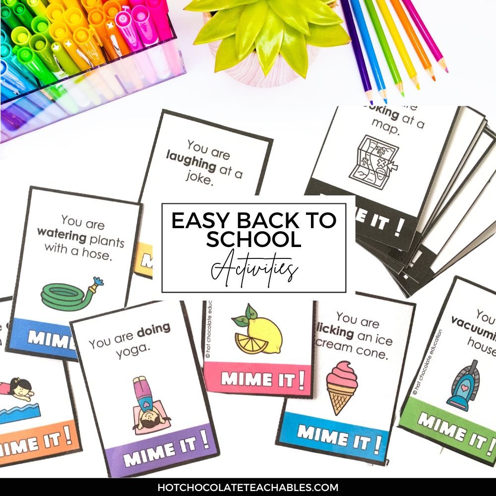 5 Easy Back to School Activities