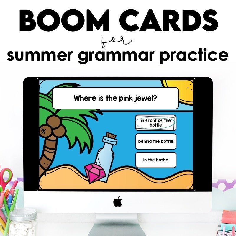 How to Keep Grammar Skills Fresh All Summer with Boom Cards - Hot Chocolate Teachables