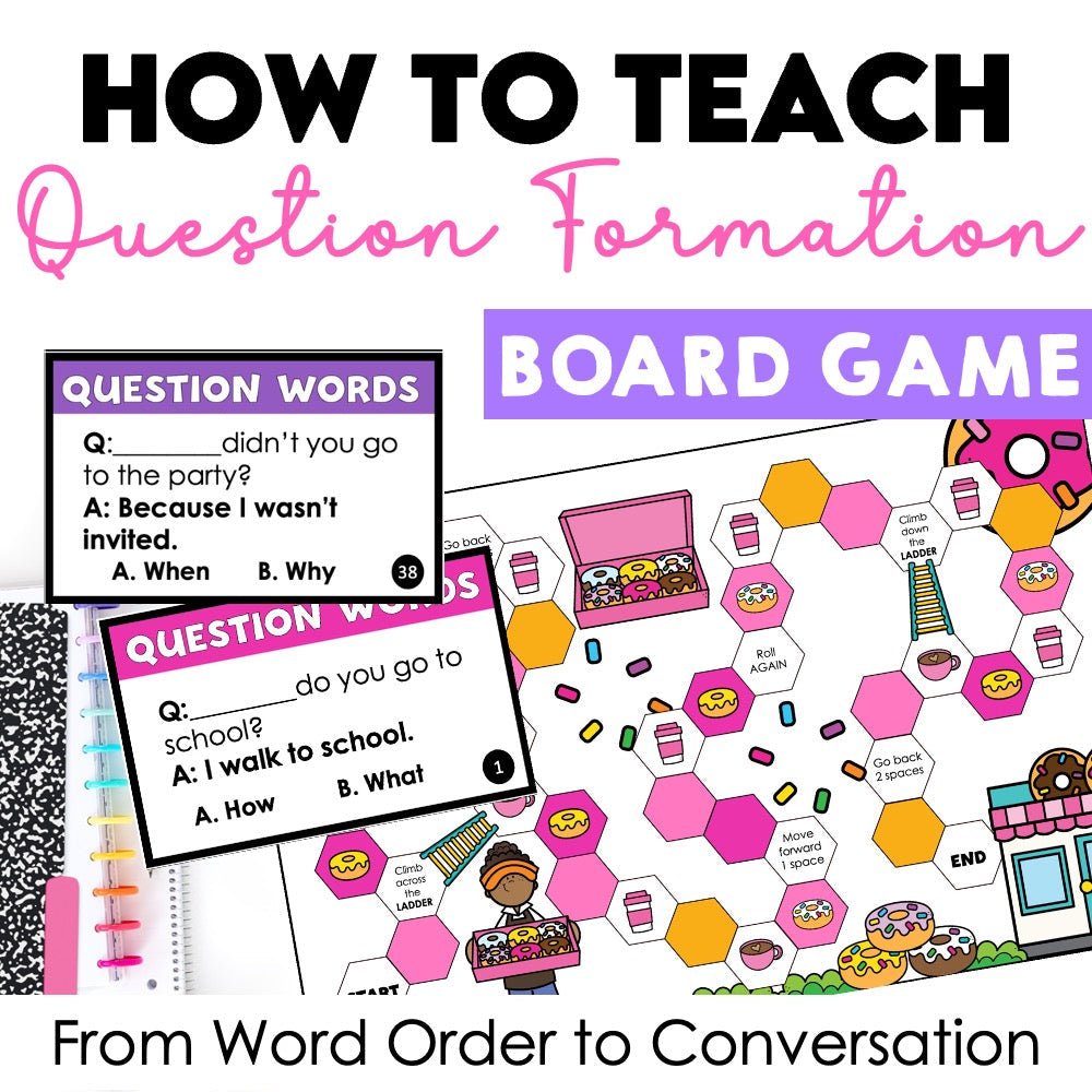 How to Teach English Question Formation: Games and Activities - Hot Chocolate Teachables