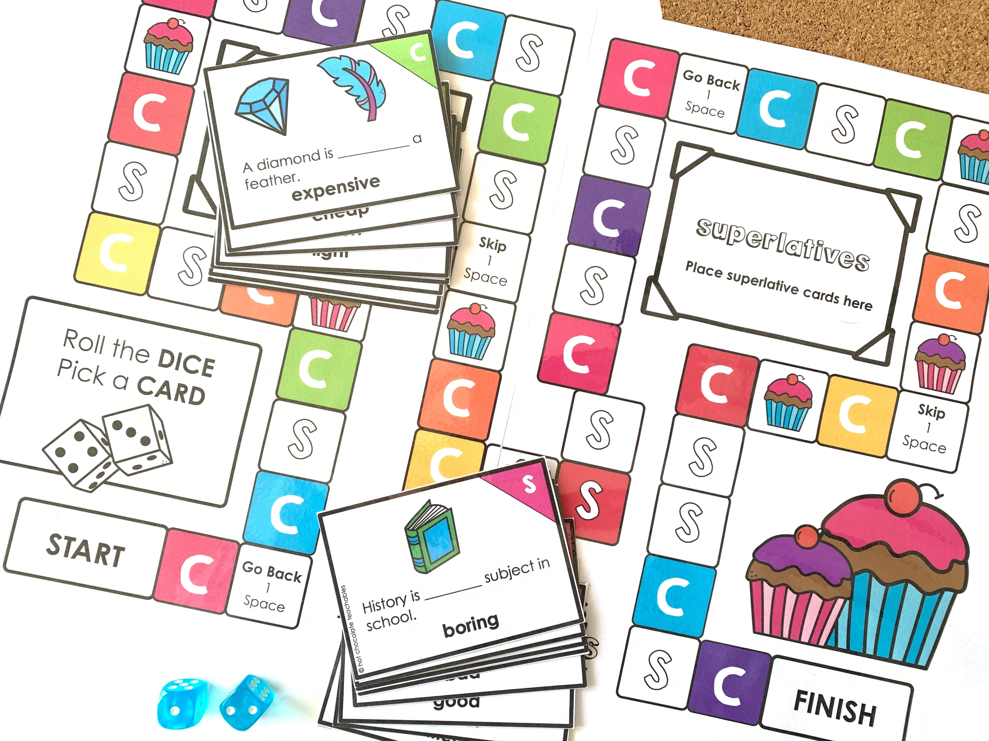 Comparatives & Superlatives - Hot Chocolate Teachables