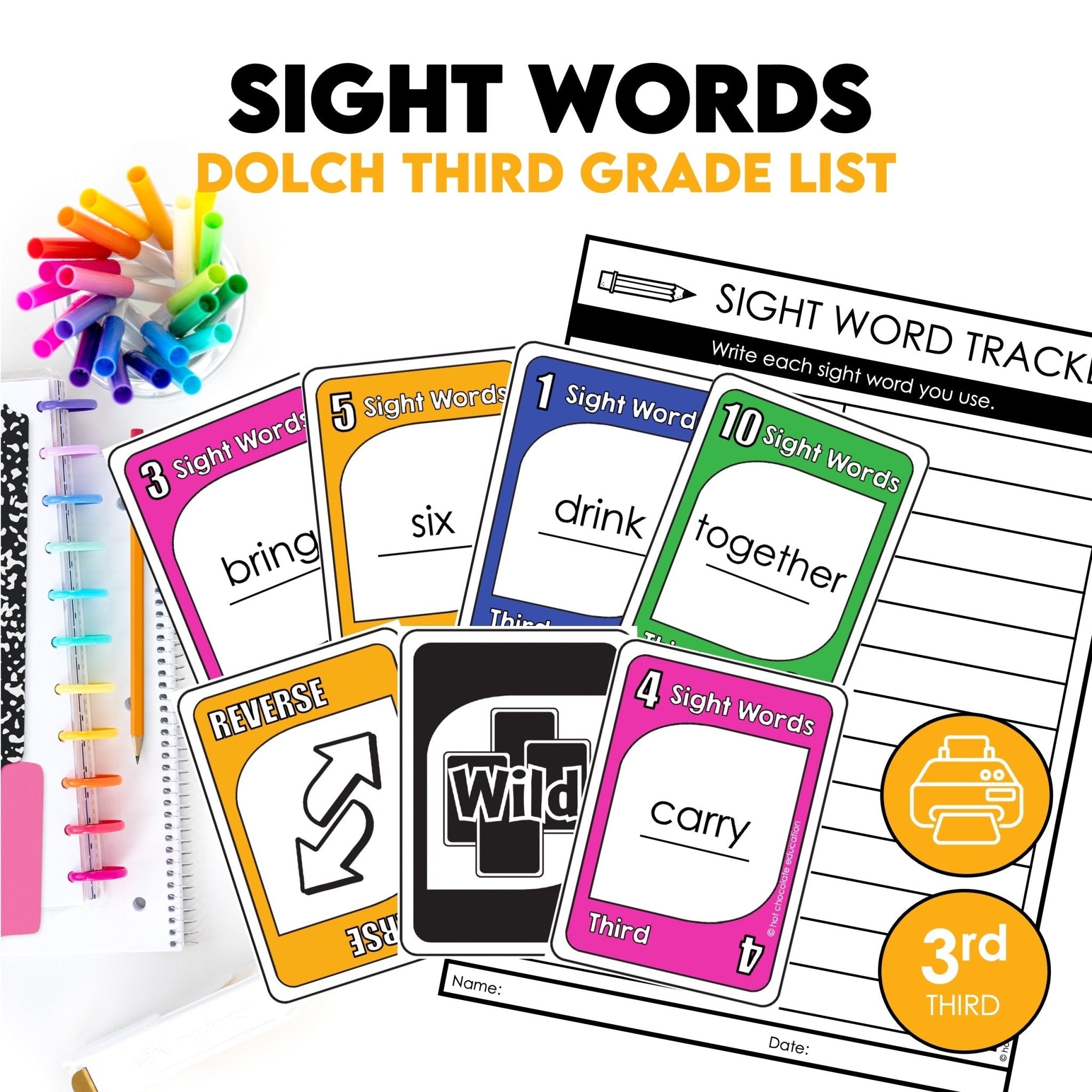 Dolch Third Grade Sight Words