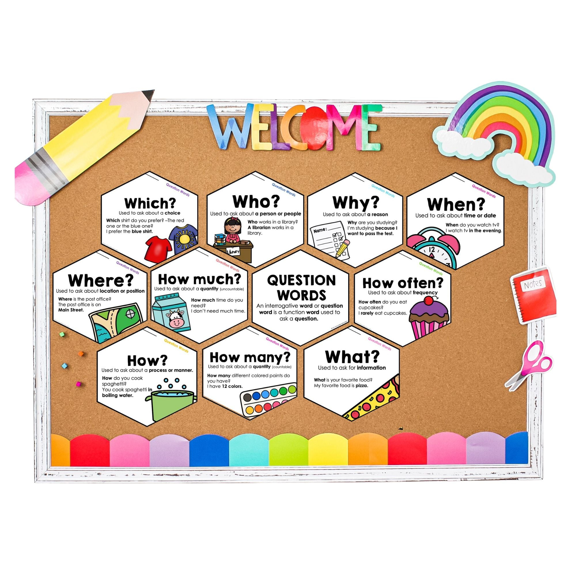 WH- Question Words - Hot Chocolate Teachables