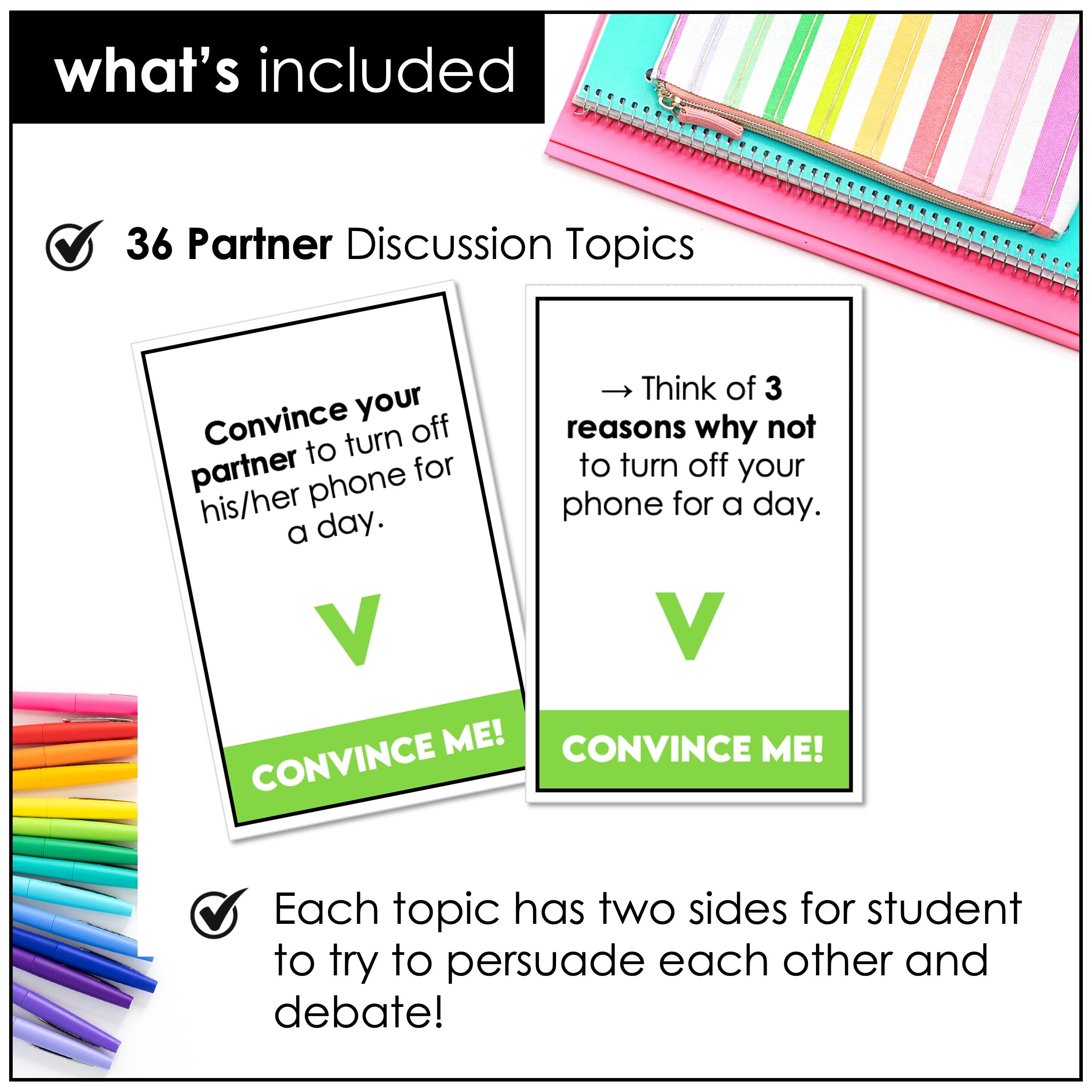 Convince Me | Persuasive Speech - ESL Speaking Cards