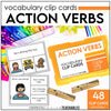 Action Verb CLIP CARDS - Present Continuous Verb Recognition Activity - Hot Chocolate Teachables