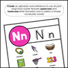 Alphabet Letter Recognition Posters and Word Reference for ESL - Hot Chocolate Teachables