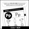 Alphabet Picture Dictionary from A to Z - Spelling & Writing Notebook Reference - Hot Chocolate Teachables