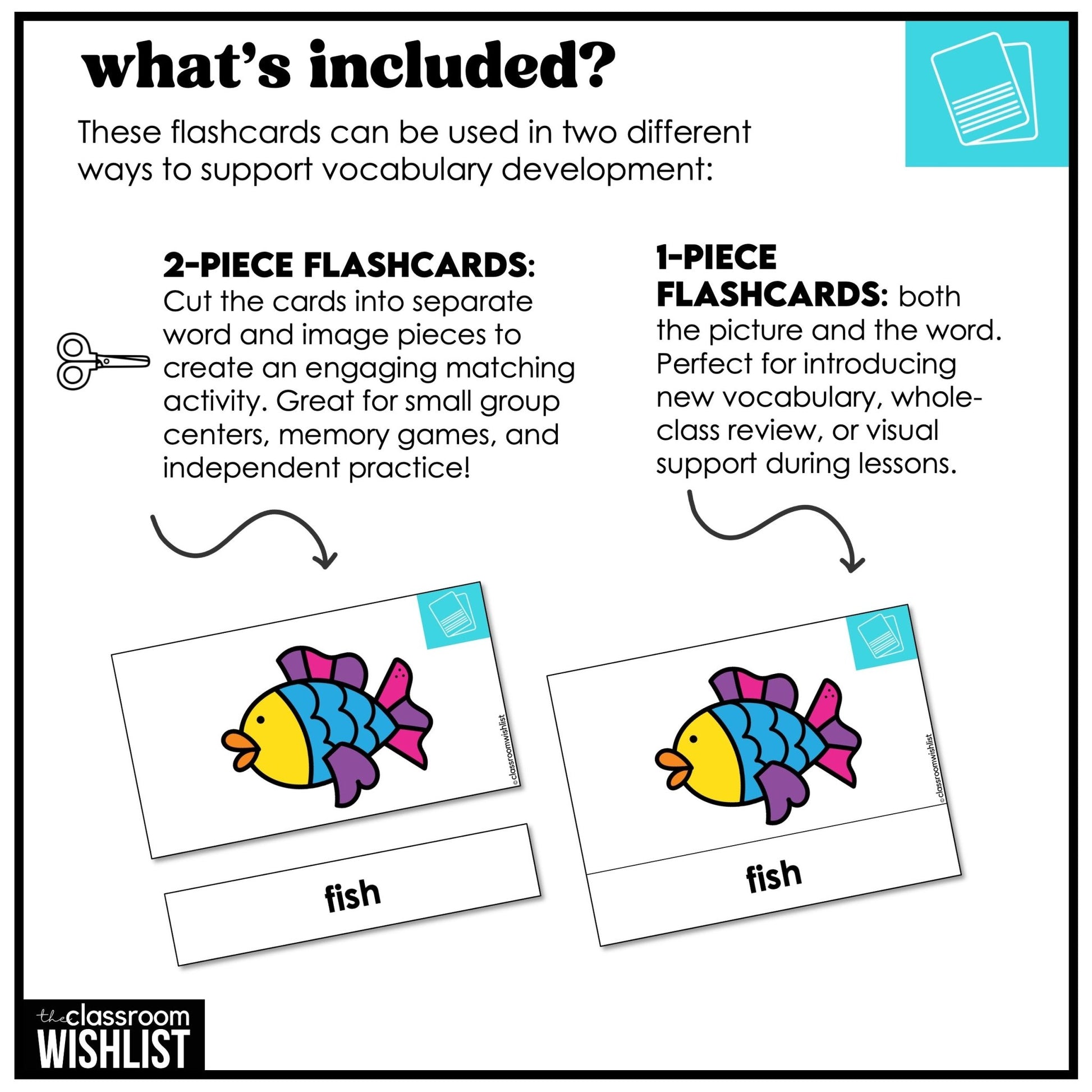 Animals Vocabulary Pack: Farm, Zoo and Pet Flashcards & Picture Dictionary - Hot Chocolate Teachables