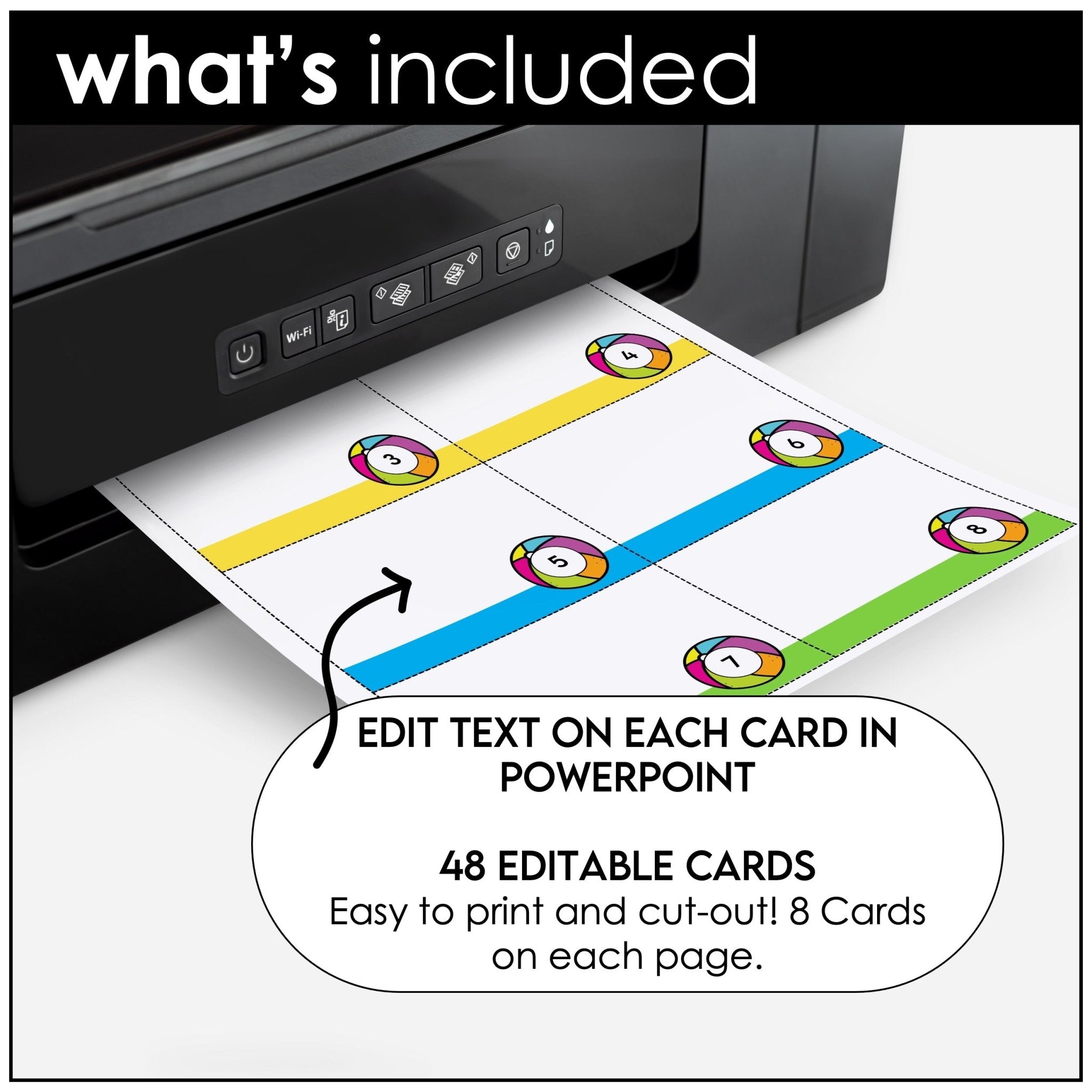 Board Game Template for any Subject with Editable Game Cards - Beach Theme - Hot Chocolate Teachables
