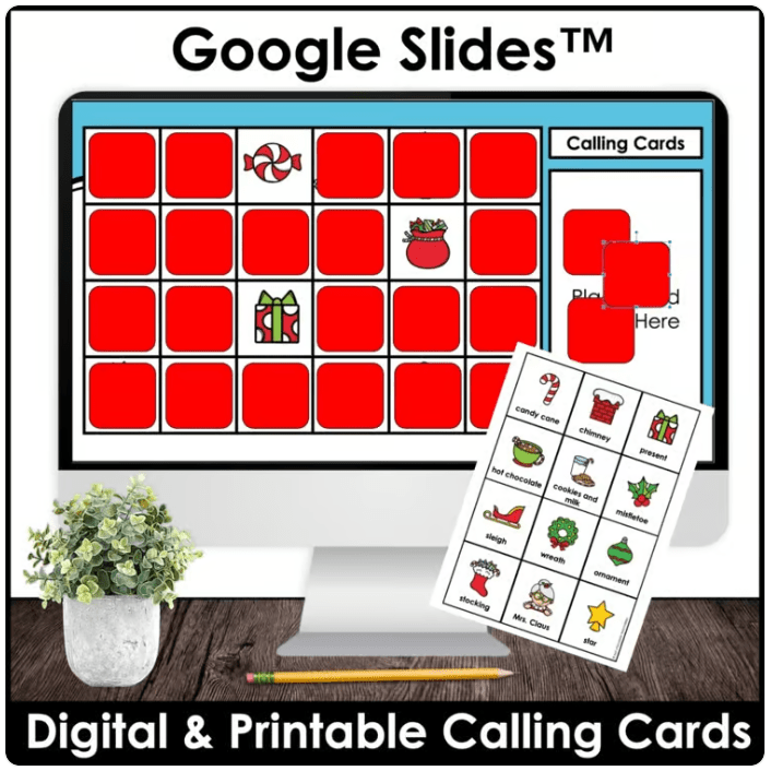 Christmas Picture Bingo BUNDLE - Print & Digital Versions - Hot Chocolate Teachables