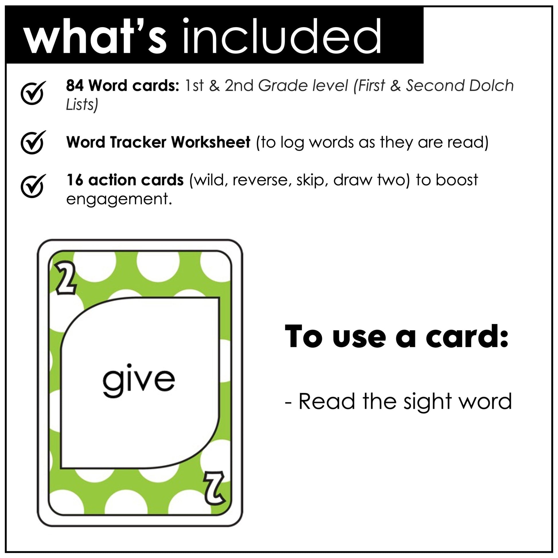 Christmas Sight Word Card Game for 1st & 2nd Grade Lists - Plays like UNO - Hot Chocolate Teachables