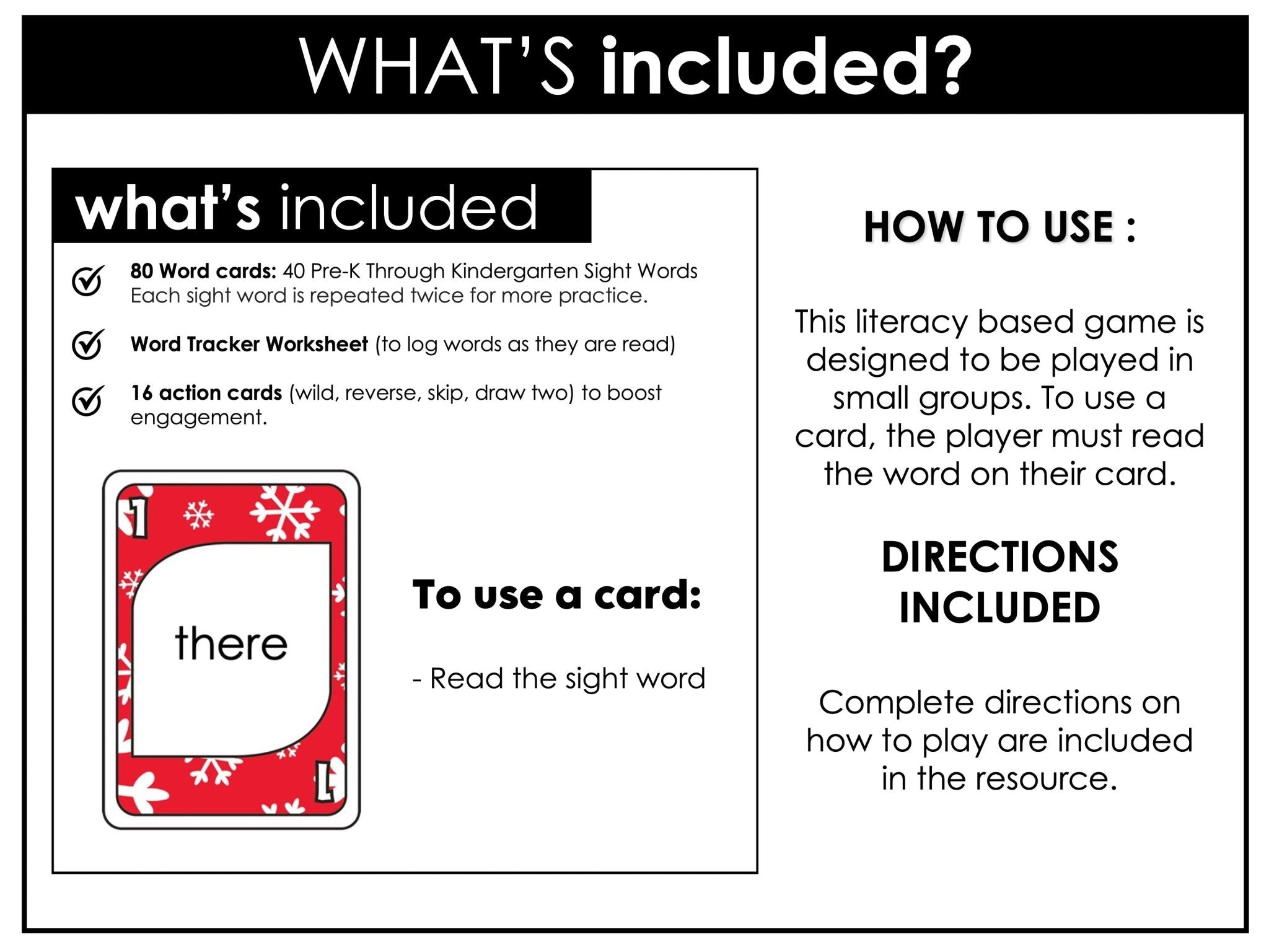 Christmas Sight Word Card Game for Pre - Primer and Primer Lists - Plays like UNO - Hot Chocolate Teachables