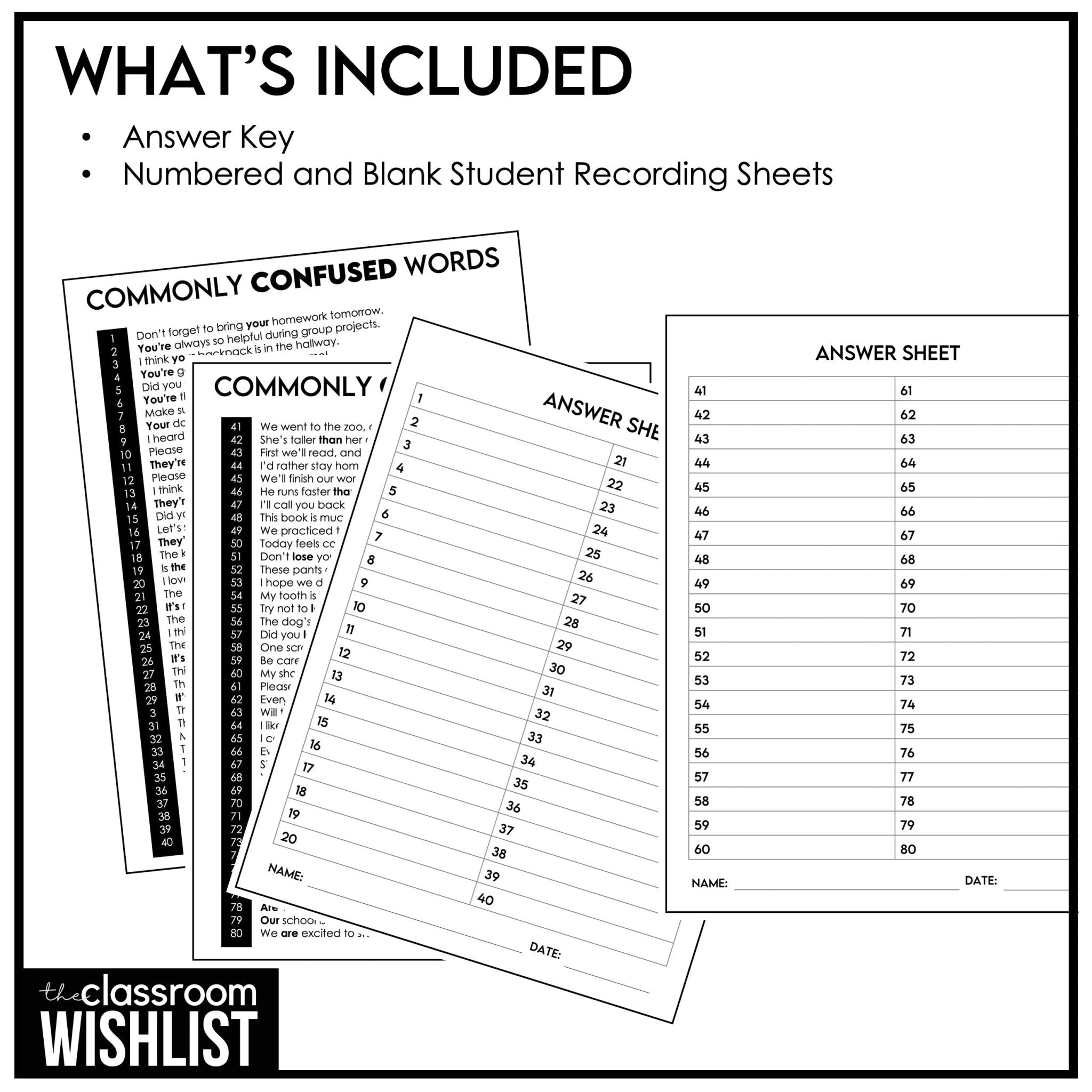 Commonly Confused Words & Homophones Game – ESL Grammar Gap - Fill Activity - Hot Chocolate Teachables