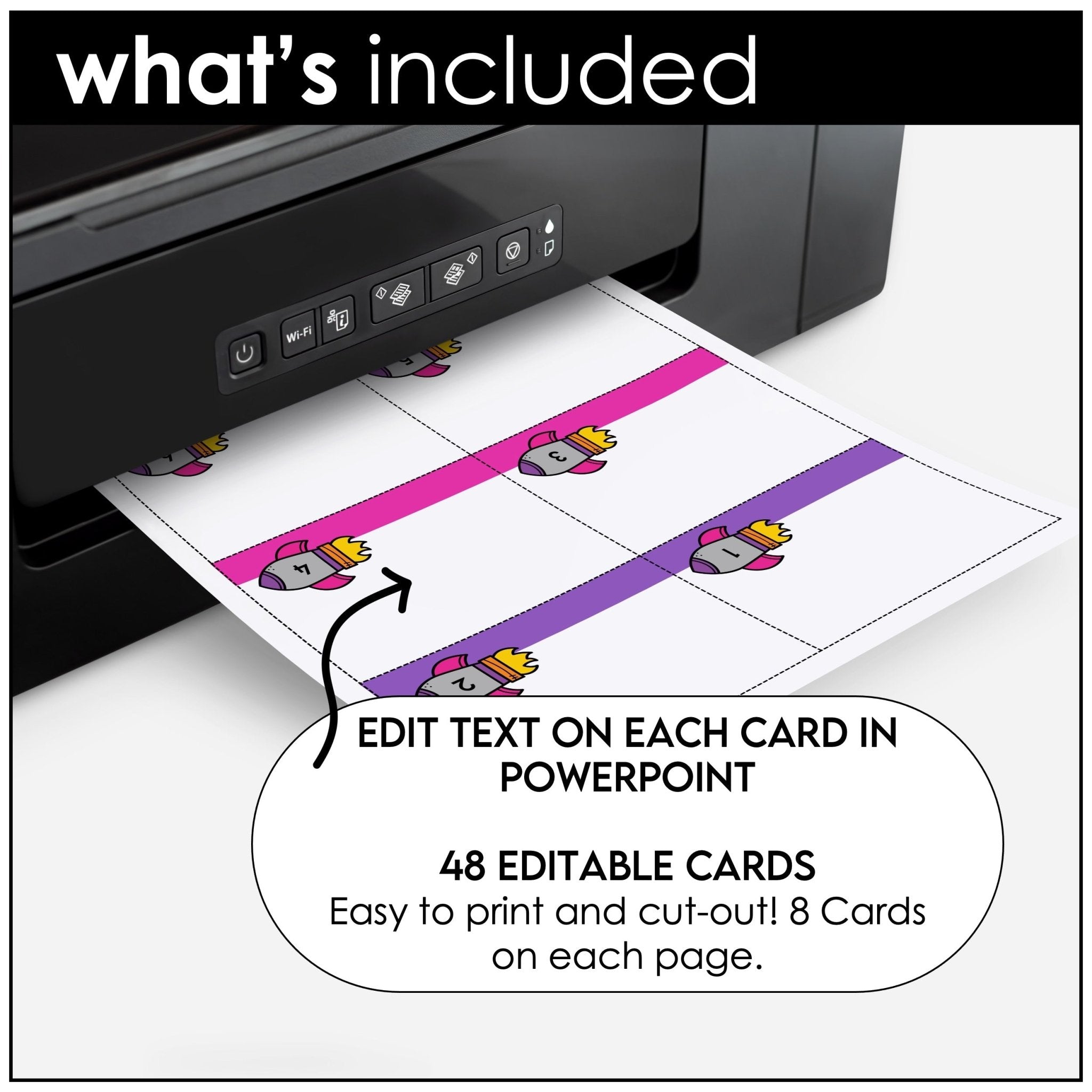 Create Editable Board Games for any subject | Templates with Editable Game Cards - Hot Chocolate Teachables