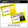 Daily Routine Verbs Vocabulary CLIP CARD activity task cards for ELL - ESL - EFL (Copy) - Hot Chocolate Teachables