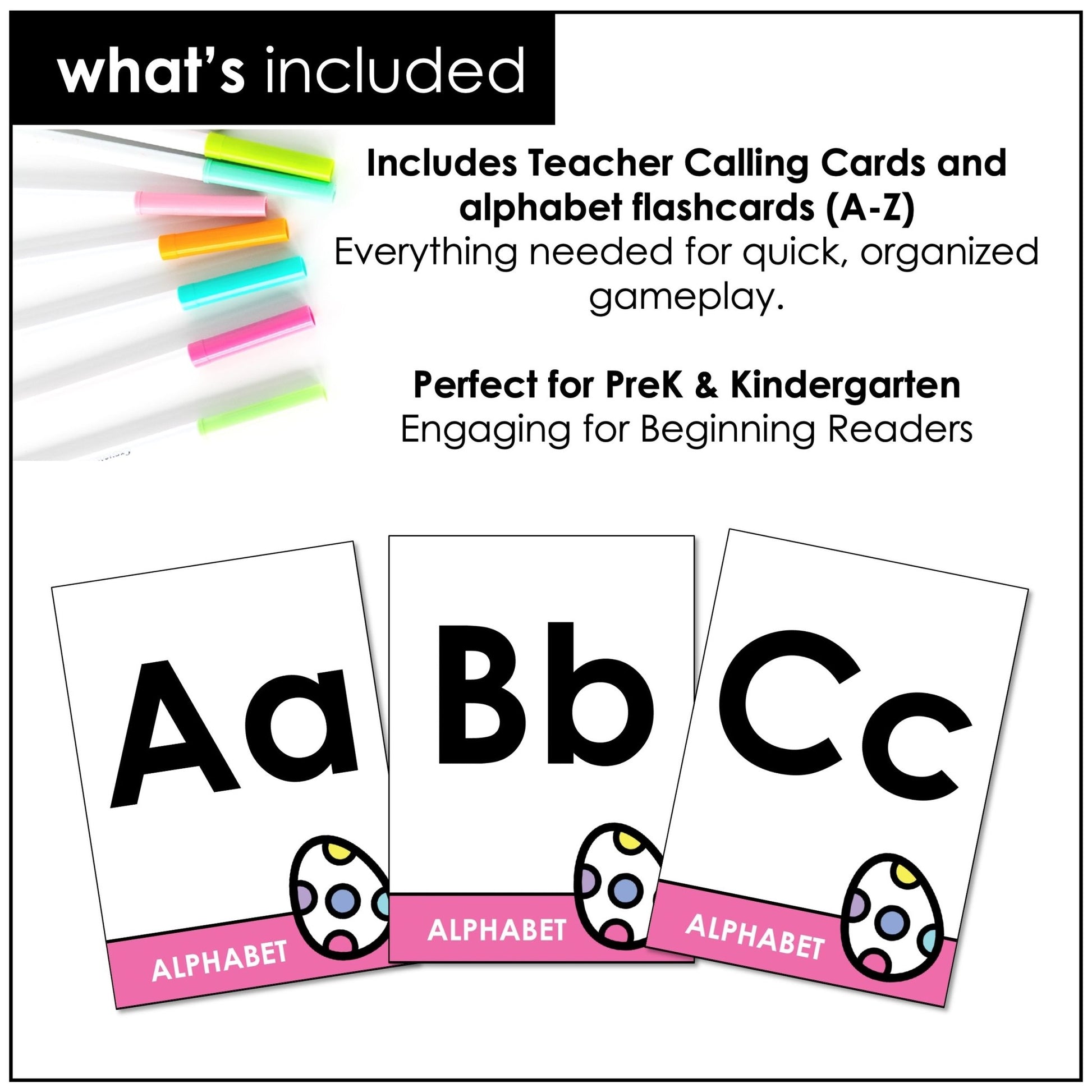 Easter Alphabet Letter Recognition Bingo – Print & Digital Bundle - Hot Chocolate Teachables
