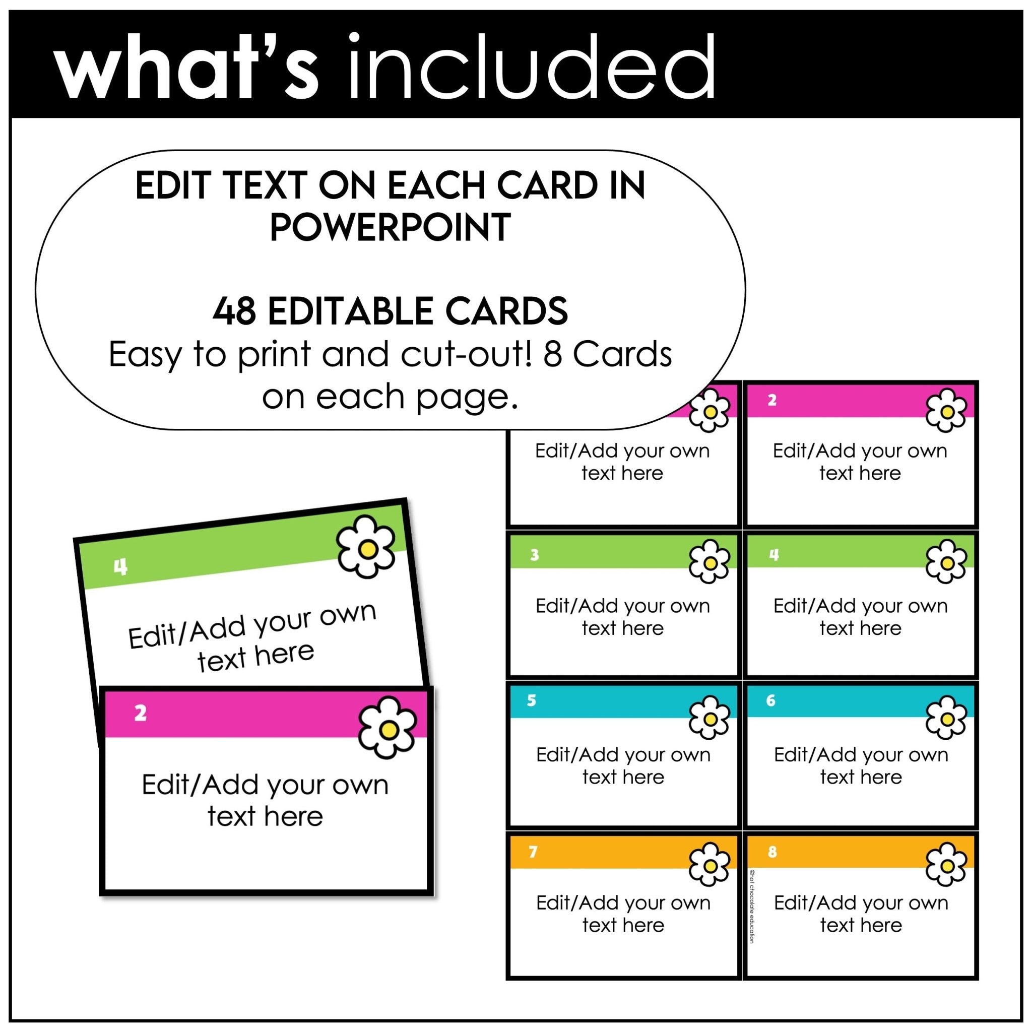 Editable Spring Board Game | Custom Classroom Review Game Template - Hot Chocolate Teachables