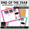 End of the Year Student Graduation Diploma for any AGE or SUBJECT | Editable - Hot Chocolate Teachables