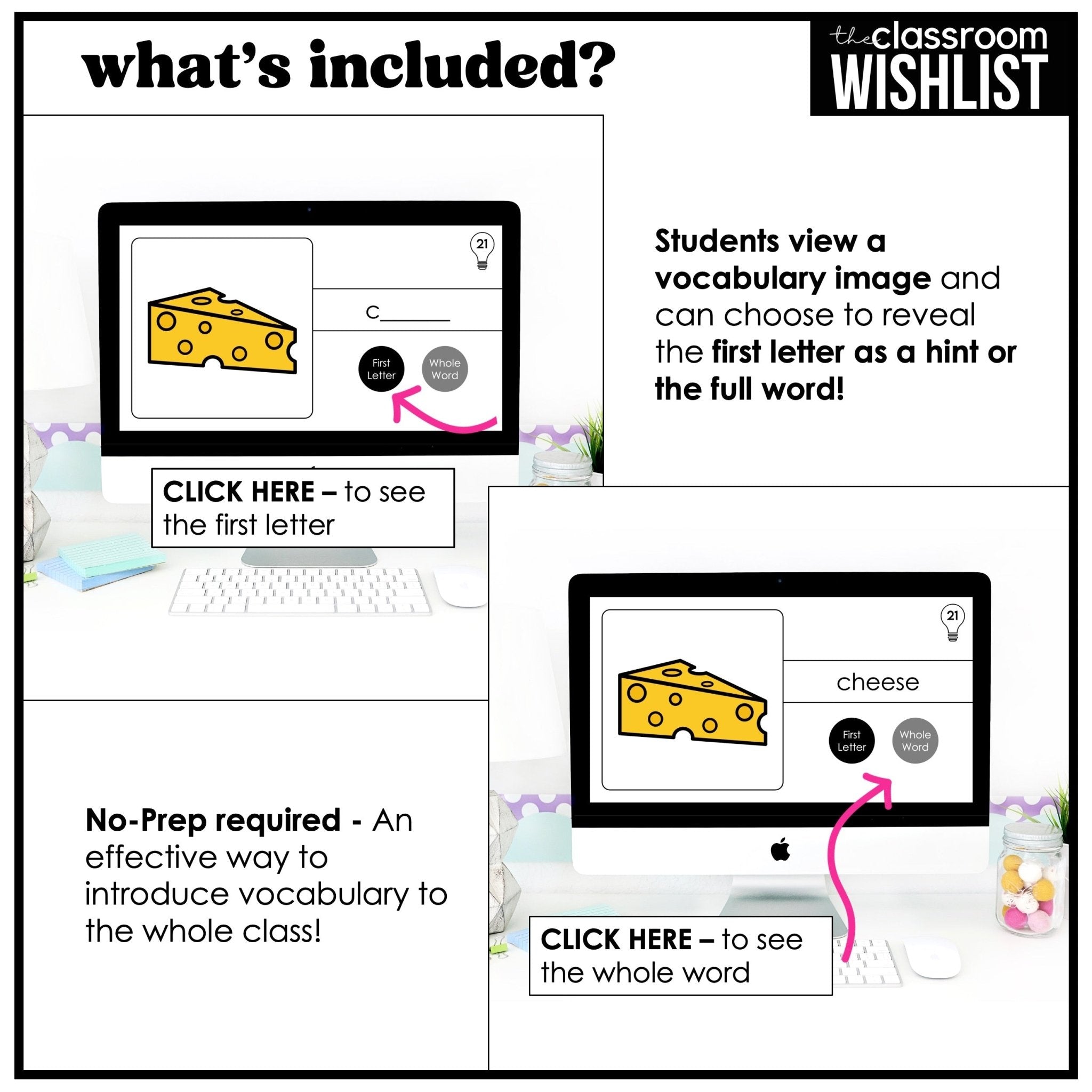 Food & Drinks Vocabulary Flashcards | Digital + Print | Picture Dictionary | ESL - Hot Chocolate Teachables