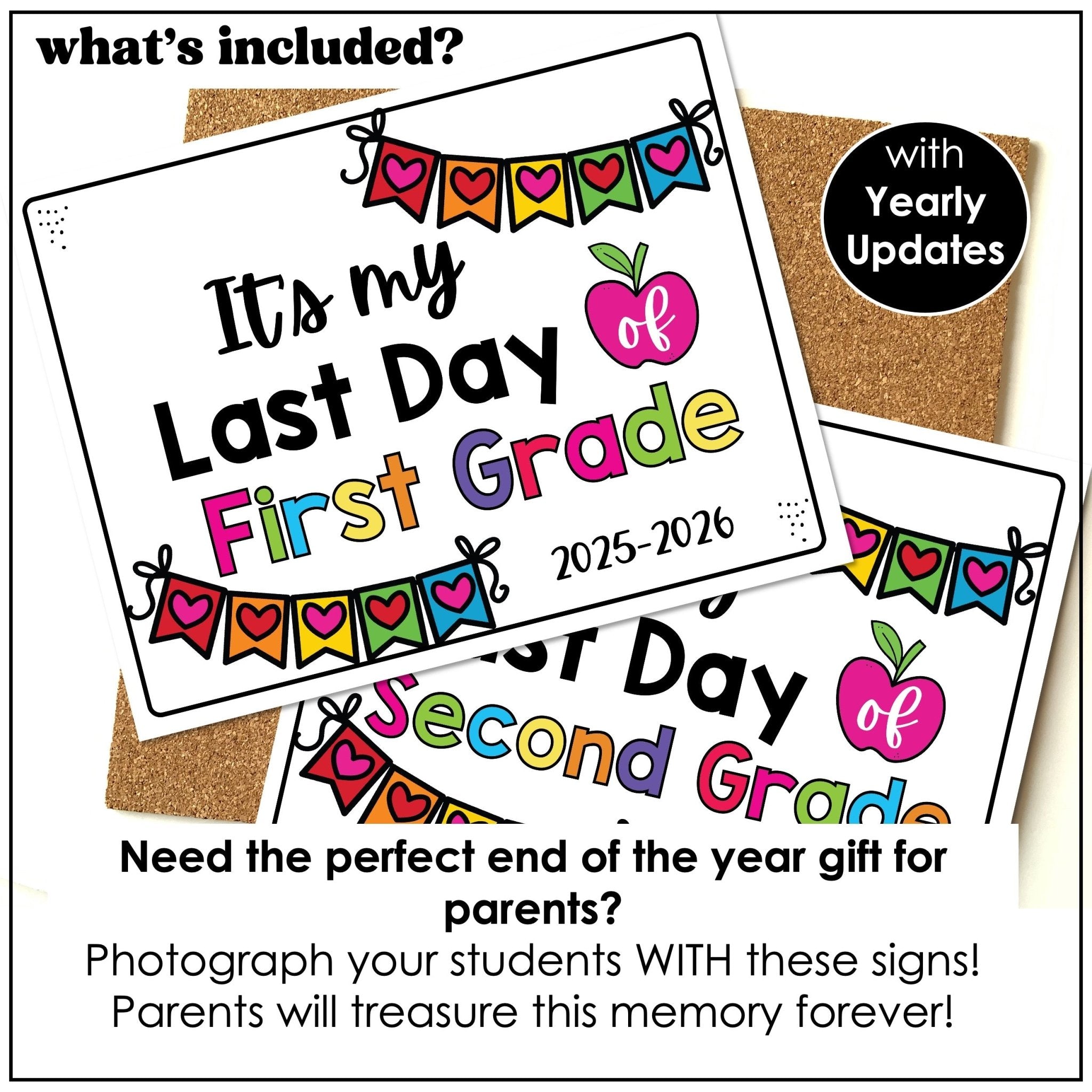 {FREEBIE} 2024 - 2025 - 2026 End of the School Year Sign - Last Day of School with yearly UPDATES - Hot Chocolate Teachables