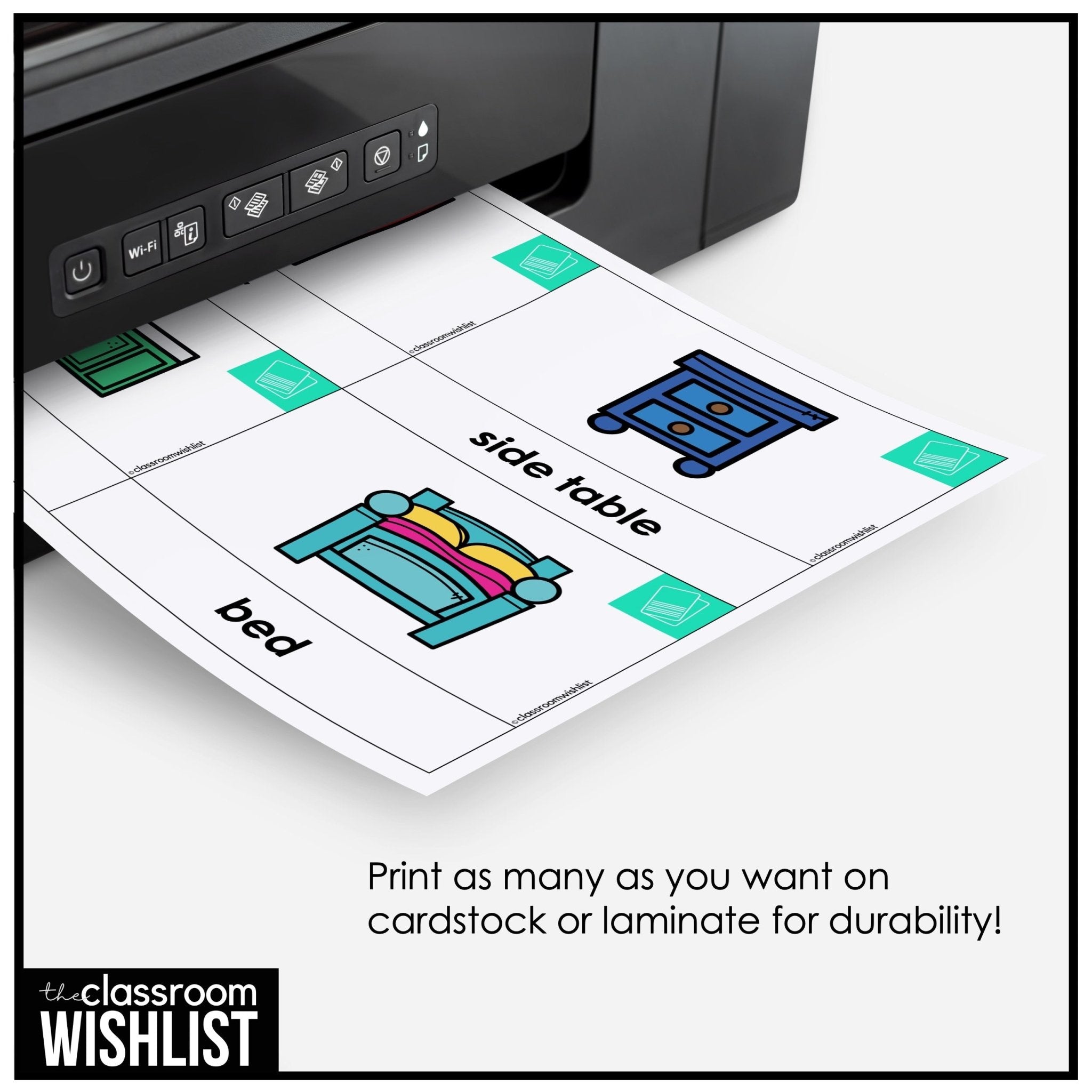 House, Rooms & Furniture Vocabulary Pack: Flashcards & Picture Dictionary - Hot Chocolate Teachables