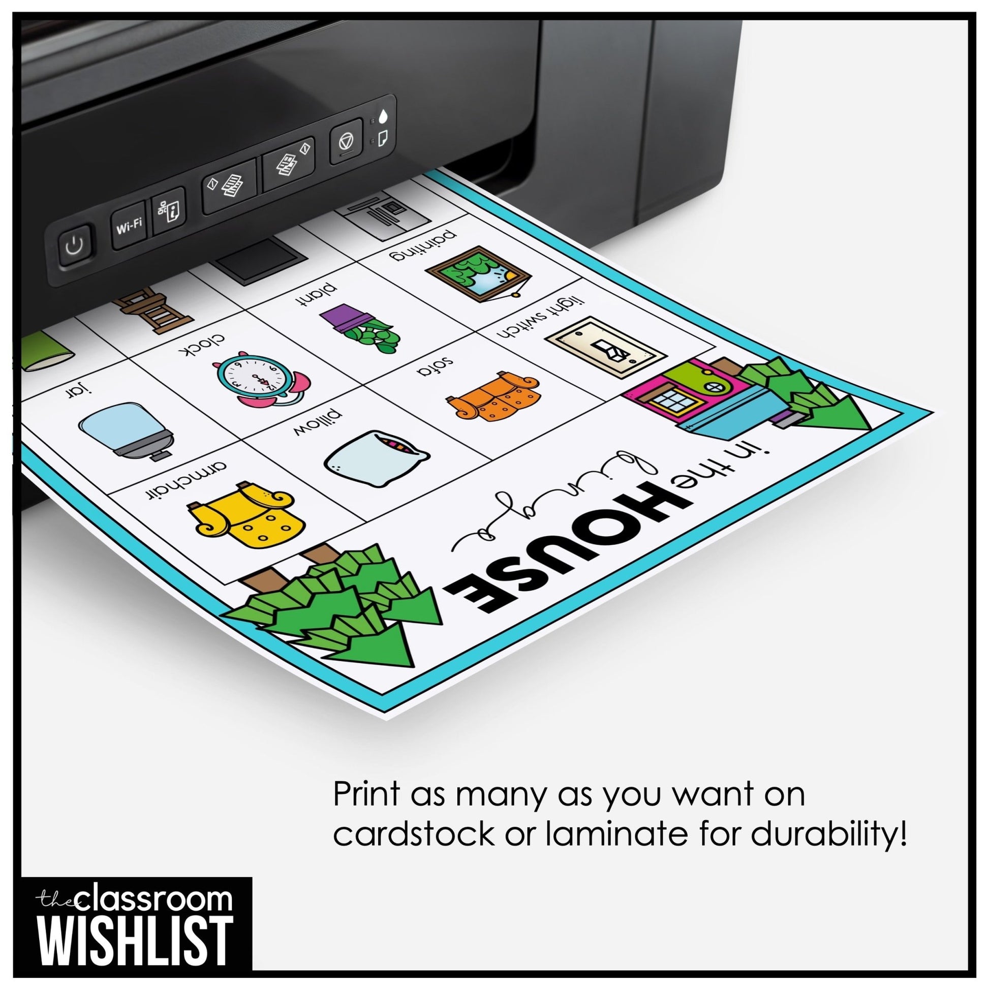 Household Objects Bingo – Things in a House Game Cards | 3 Ways to Play - Hot Chocolate Teachables