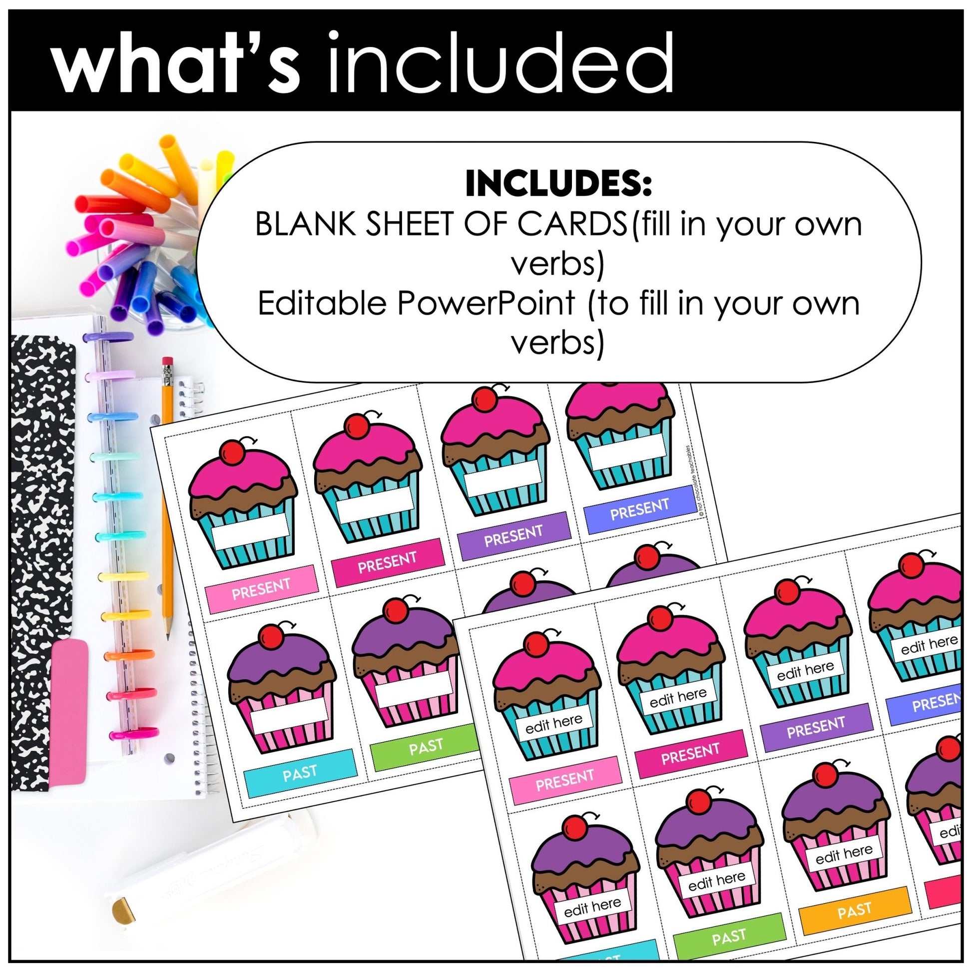 Irregular Verb Game - Slap It - Hot Chocolate Teachables