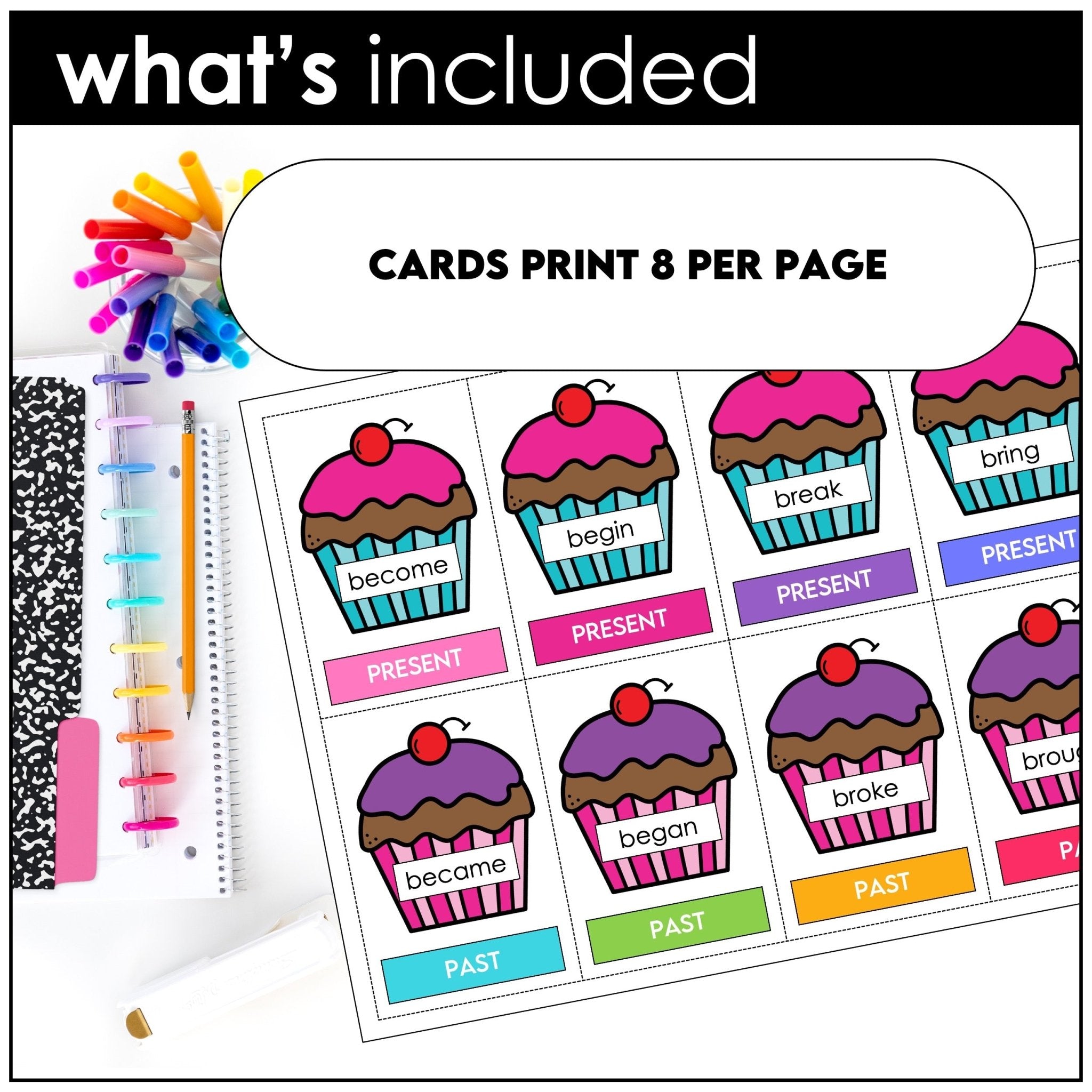 Irregular Verb Game - Slap It - Hot Chocolate Teachables