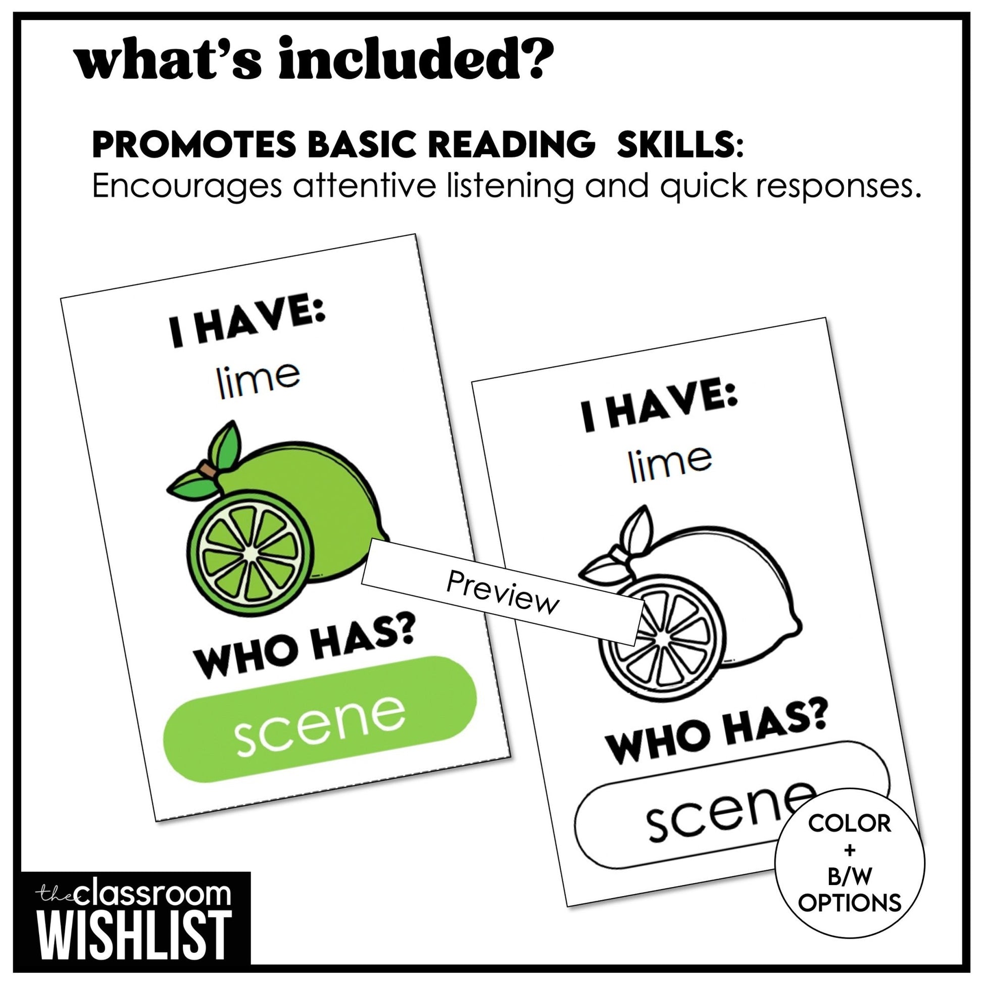 Long E & I Card Game – CVCe - Magic E - Silent E - I have, Who has? - Hot Chocolate Teachables