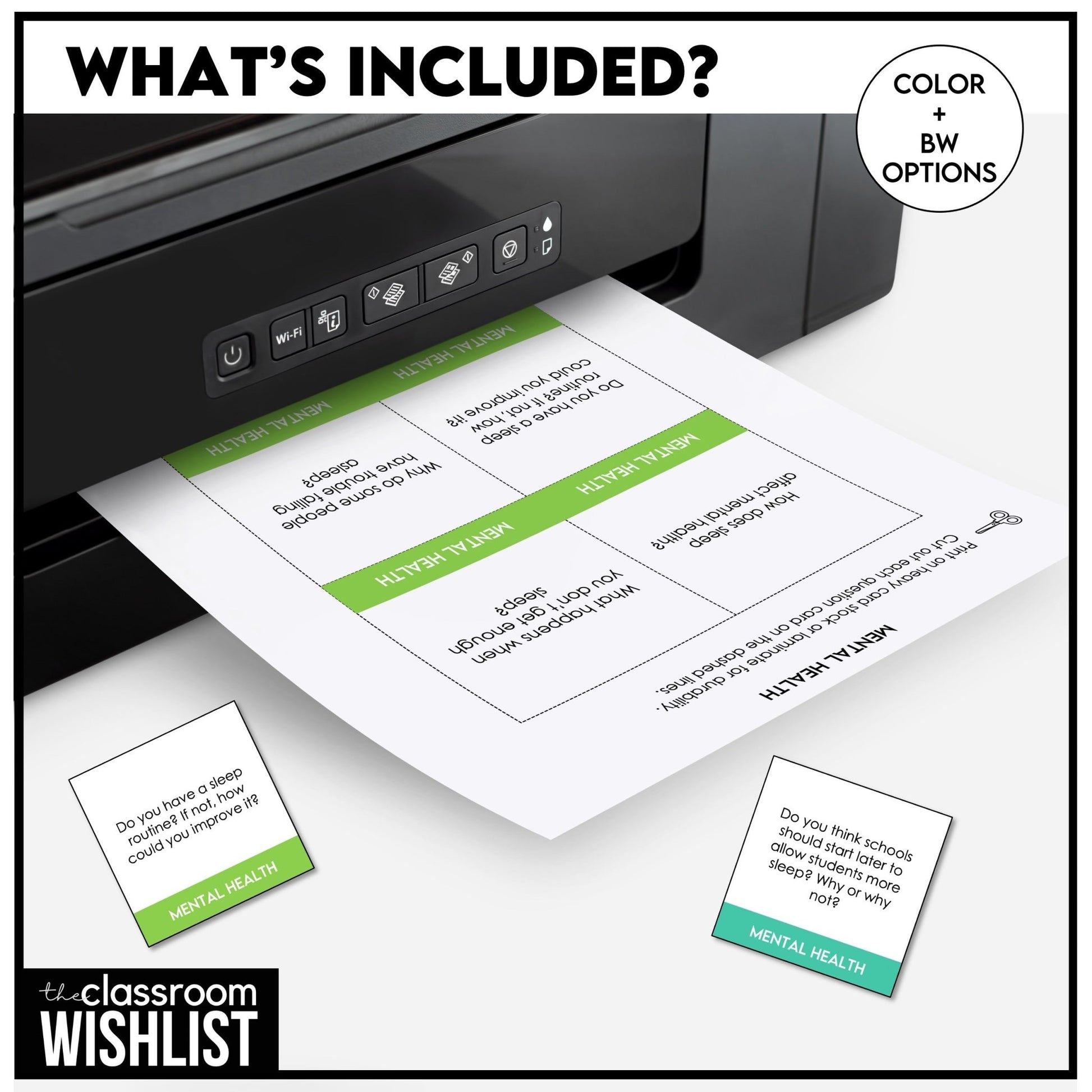 Mental Health & Well - Being Conversation Question Cards | 60 Discussion Prompts - Hot Chocolate Teachables