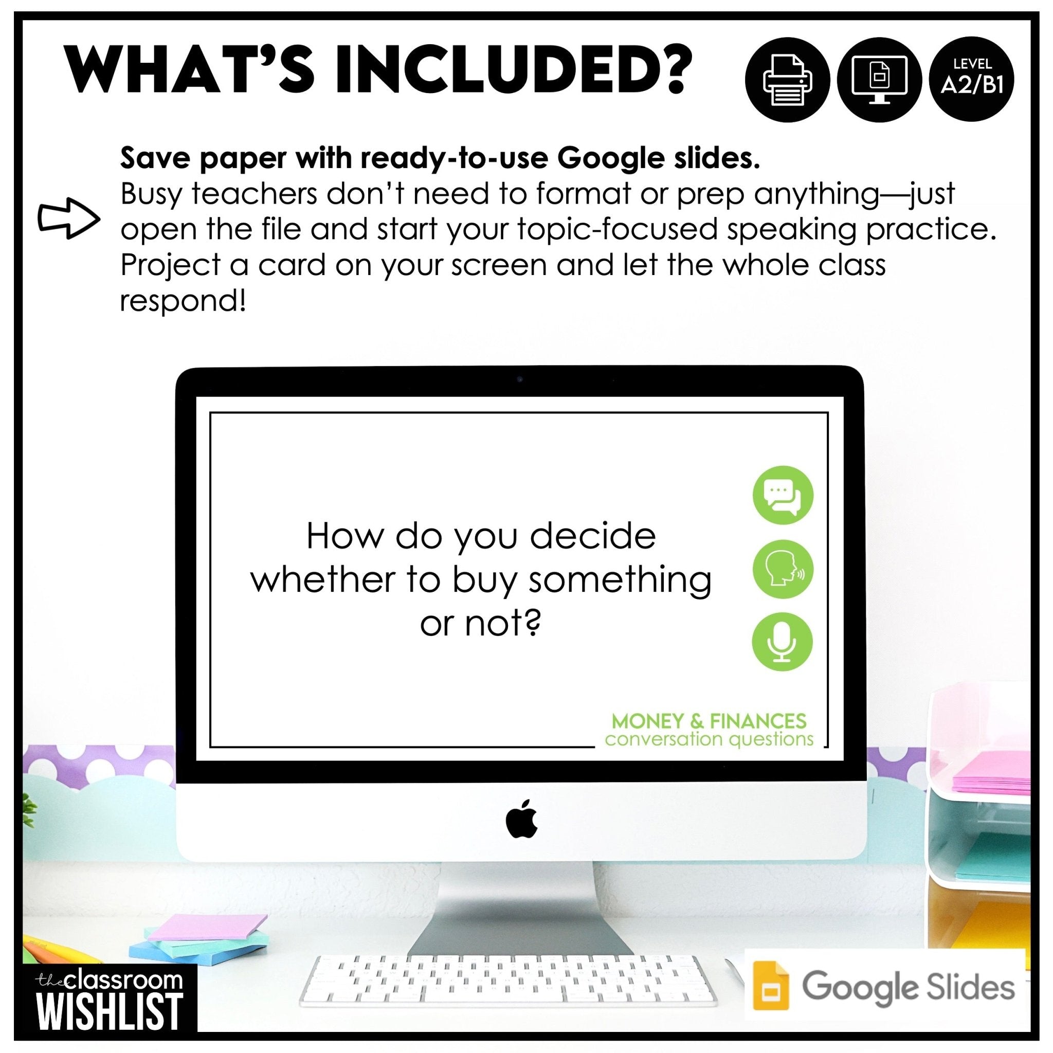 Money & Financial Responsibility Conversation Cards | 60 Discussion Prompts - Hot Chocolate Teachables