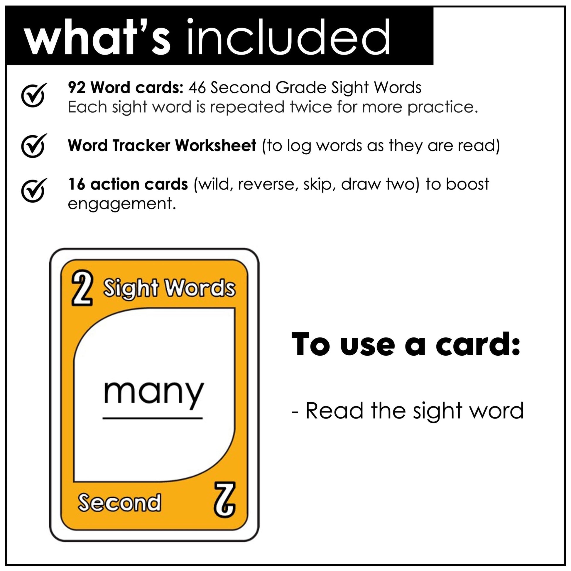 Sight Word Card Game | 2nd Grade Dolch Aligned - Plays like UNO - Hot Chocolate Teachables