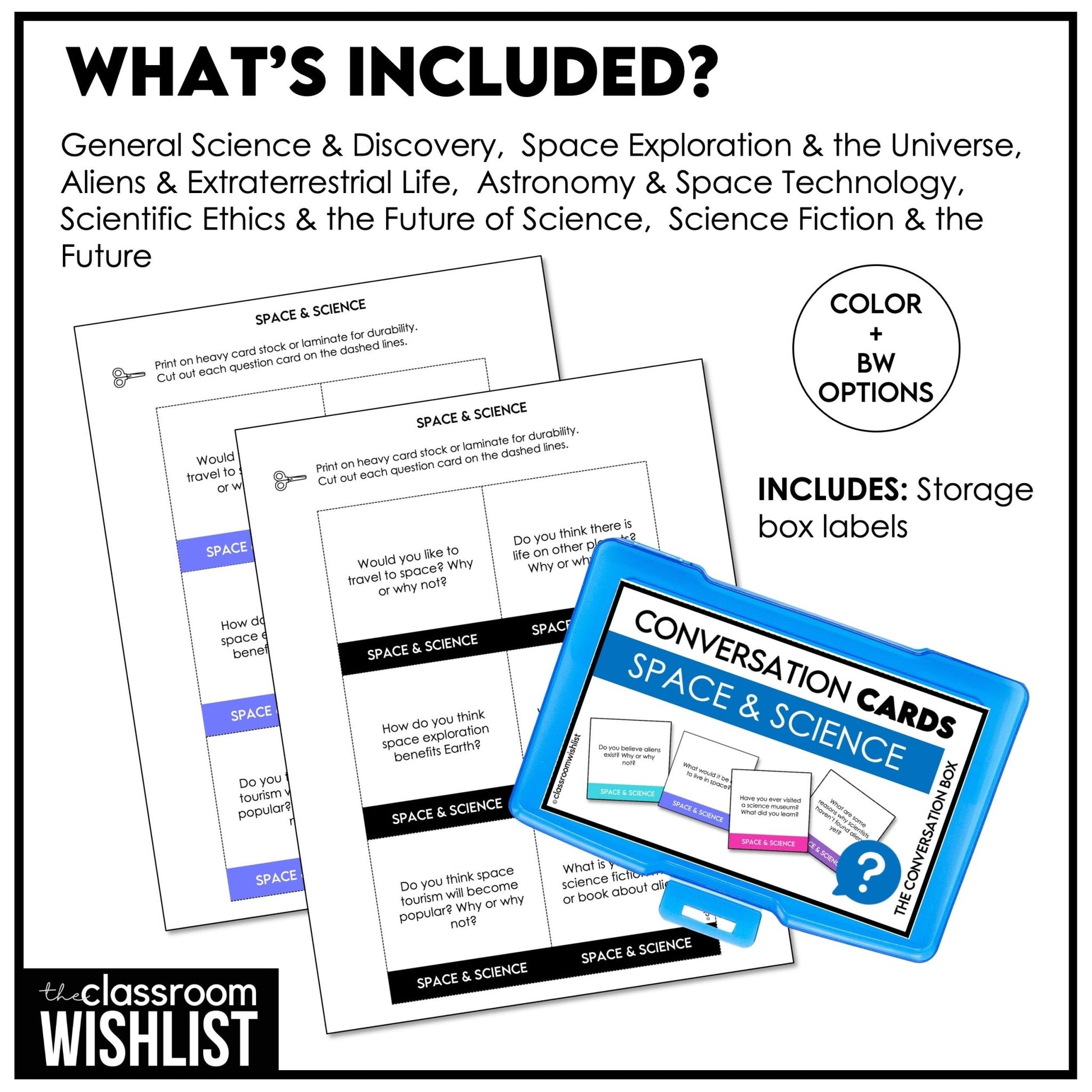 Space Exploration & Science Topic Conversation Questions for Speaking Practice - Hot Chocolate Teachables