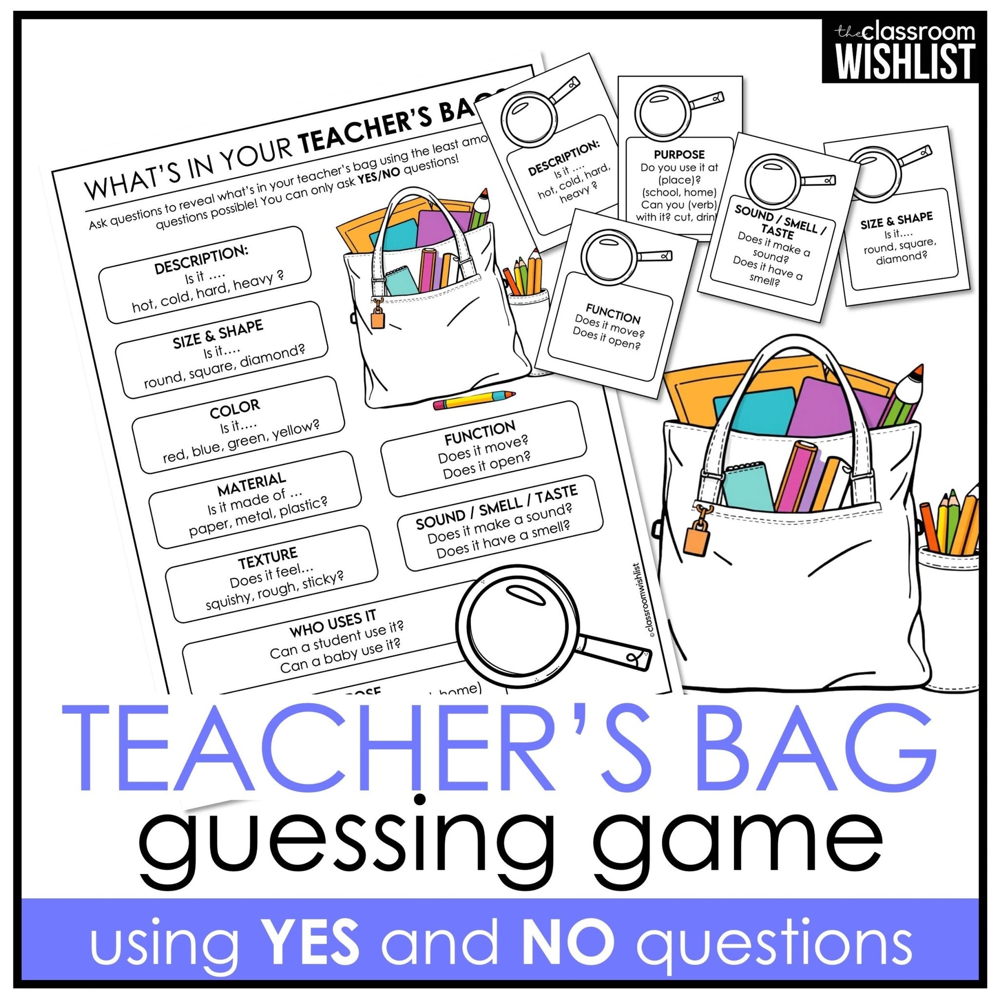 What’s in Your Teacher’s Bag? | Back to School Ice Breaker Guessing Game - Hot Chocolate Teachables