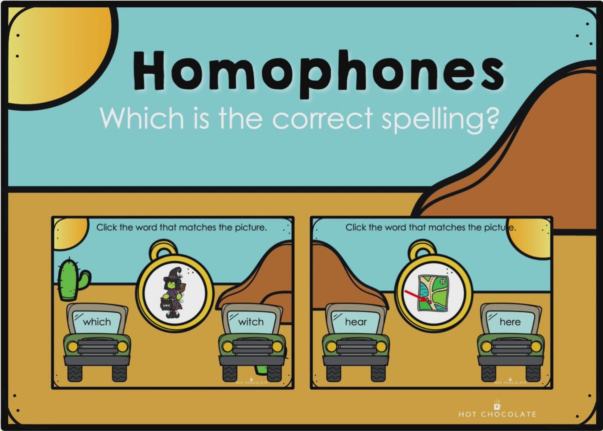 Load video: Homophones | Words with the Same Pronunciation and Different Meanings  - Boom Cards
