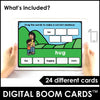 Action Verb BOOM CARDS™ | Present Continuous Sentence Building Activity - Hot Chocolate Teachables