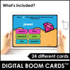 Adjectives: Describe the noun! BOOM CARDS – Interactive Digital Task Cards - Hot Chocolate Teachables