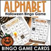 Alphabet Letters Bingo Bundle : Digital & Print - Halloween Theme Game Boards - Hot Chocolate Teachables