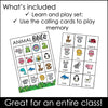 Animal BINGO Game - Hot Chocolate Teachables