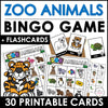 Animal Vocabulary Bingo Game with Flashcards - Hot Chocolate Teachables