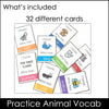 Animal Vocabulary Card Game: I have/Who has? - Hot Chocolate Teachables