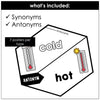 Antonyms & Synonyms Grammar Bulletin Board Posters - Hot Chocolate Teachables