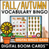 AUTUMN / FALL BINGO Game - Vocabulary Building - Boom Cards™ - Hot Chocolate Teachables