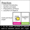 Back to School Prepositions of Place: Matching Activity Cards - Hot Chocolate Teachables