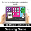 Back To School : What am I? ESL Vocabulary Guessing Game BOOM CARDS™ - Hot Chocolate Teachables