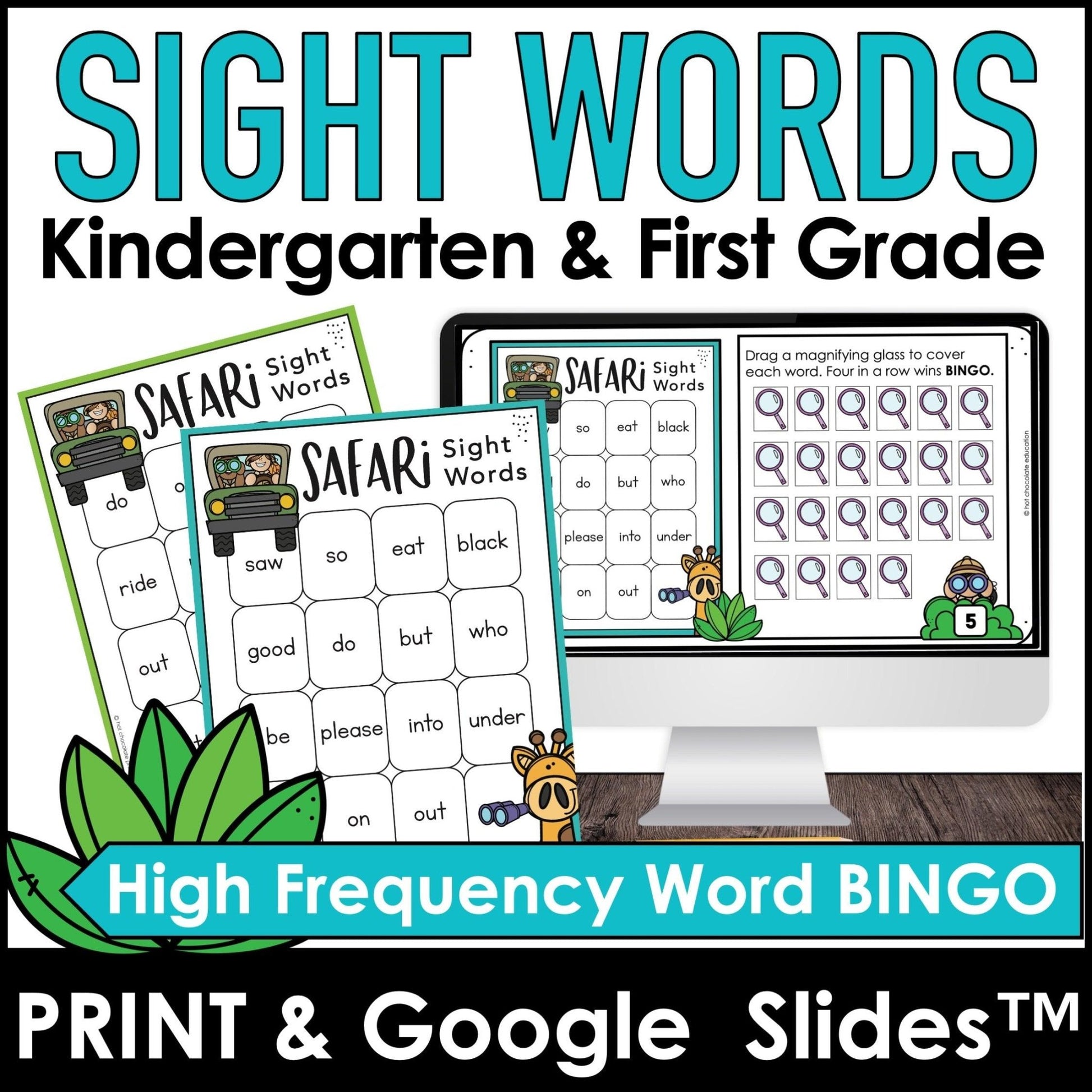 Beginning Sight Word Practice | Bingo Game ESL | Kindergarten | First Grade