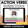 Choose the VERB: Present Continuous Boom Cards - Hot Chocolate Teachables