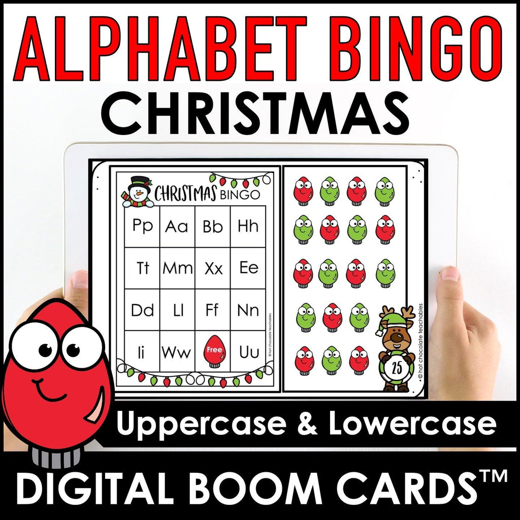 Christmas Alphabet Bingo Boom Cards - Hot Chocolate Teachables