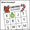 Christmas Alphabet BINGO - UPPERCASE letter recognition from A through Z - Hot Chocolate Teachables